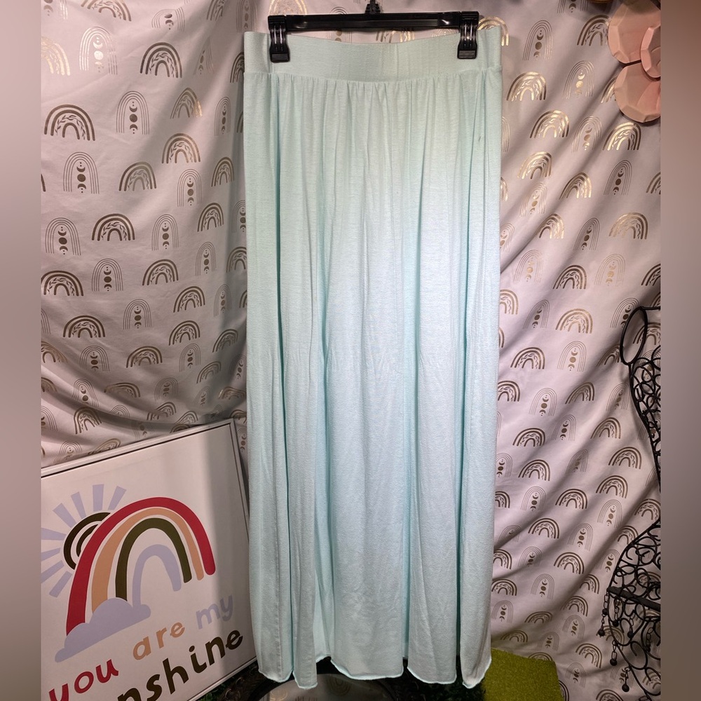 Cato Soft Aqua Maxi Skirt